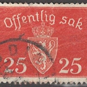 25 øre notj55 stemplet