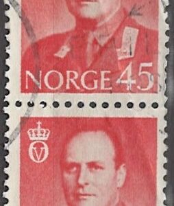 2-blok 45 øre no434 stemplet