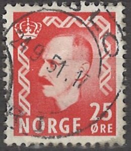 25 øre no373 stemplet