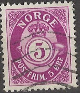 5 øre no118 stemplet