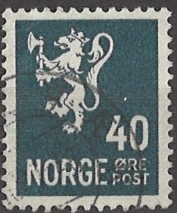 40 øre no134 stemplet