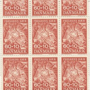 9-blok 60+10 øre dk-0467