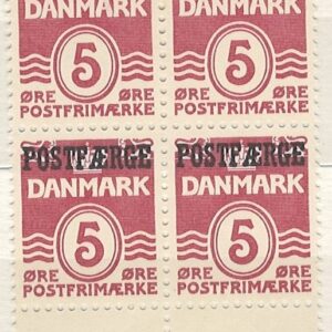 4-blok 5 øre dk-0246 Postfærge