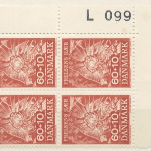 4-blok 60+10 øre dk-0467 L099