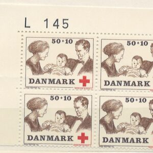 4-blok 50+10 øre dk-0491 L145