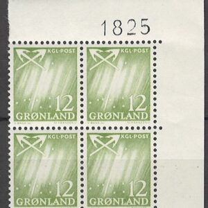 4-blok 12 øre gl50 1825