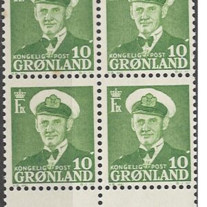 4-blok 10 øre gl30