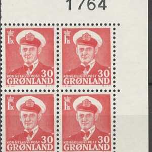 4-blok 30 øre gl44 1764