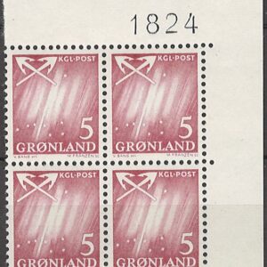 4-blok 5 øre gl48 1824