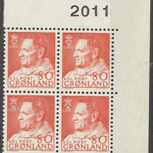 4-blok 80 øre gl57 2011