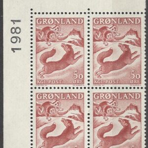 4-blok 50 øre gl66 1981