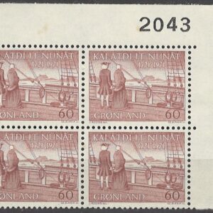4-blok 60 øre gl77 2043