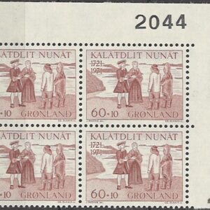 4-blok 60+10 øre gl78 2044