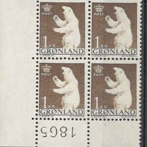 4-blok 1 kr gl58 1865