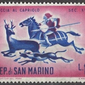 1 lire sm663 stemplet