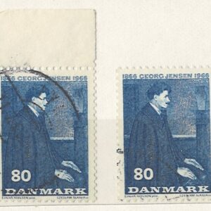 80 øre dk-0447 stemplet