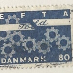80 øre dk-0453 stemplet