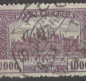 1000 korona hu352 stemplet