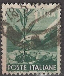 1 lira it621 stemplet
