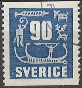 90 öre se406 stemplet