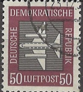 50 p dd413 luftpost stemplet