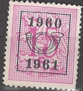 15 c be1193 med overtryk 1960 posthorn 1961 stemplet