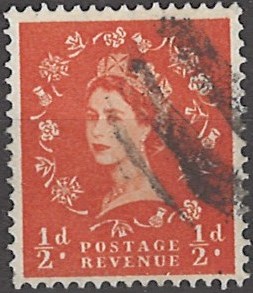½ p gb255 stemplet