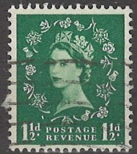1½ p gb257 stemplet