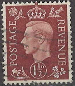 1½ p gb194 stemplet