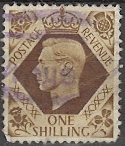 1 shilling gb205 stemplet