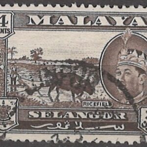 4 c mi:my-se81 Malaya Selangor stemplet