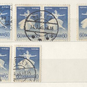 60 øre dk-0406 stemplet