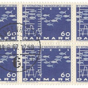 10-blok 60 øre dk-0426 stemplet
