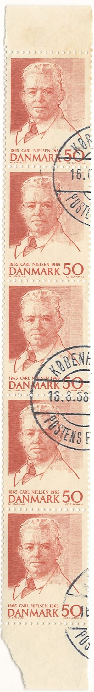 5-blok 50 øre dk-0435