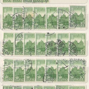 10 øre dk-0351 stemplet