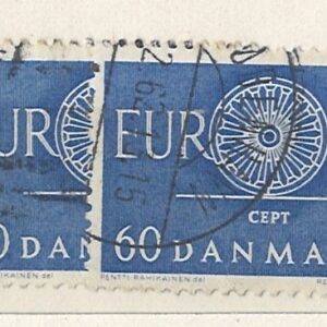 60 øre dk-0389 CEPT stemplet