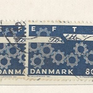 80 øre dk-0453 stemplet