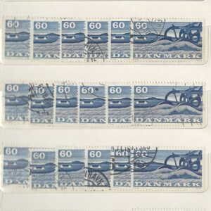 60 øre dk-0383 stemplet