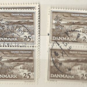 2-blok 25 øre dk-0428 stemplet