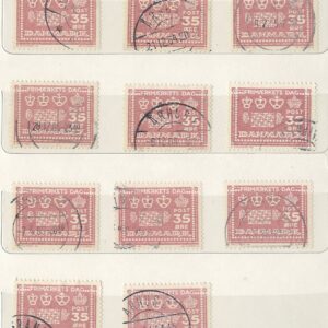 35 øre dk-0427 stemplet