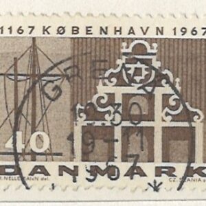 40 øre dk-0455 stemplet