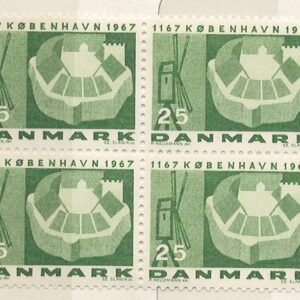 4-blok 25 øre dk-0454
