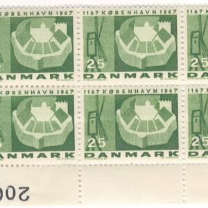 6-blok 25 øre dk-0454 2001