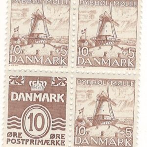 4-blok sæt med 10+5 øre og 10 øre dk-0237 dk-0235