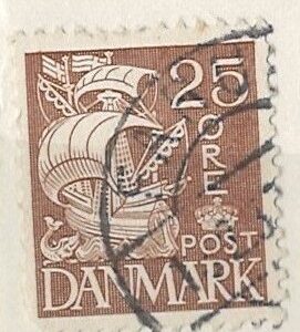 25 øre dk-0214 stemplet
