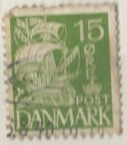 15 øre dk-0257 stemplet