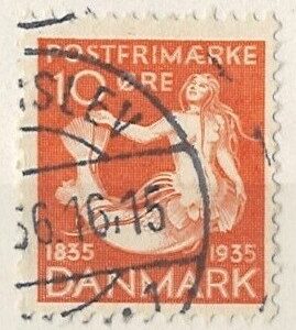 10 øre dk-0225 stemplet