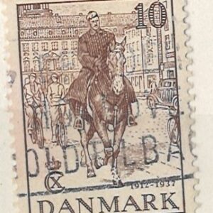 10 øre dk-0240 stemplet
