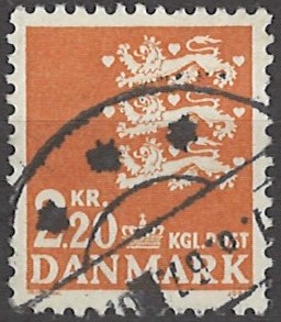 2,20 kr dk-0464 stemplet