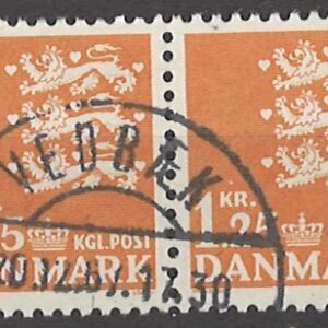 2-blok 1,25 kr dk-0464 stemplet